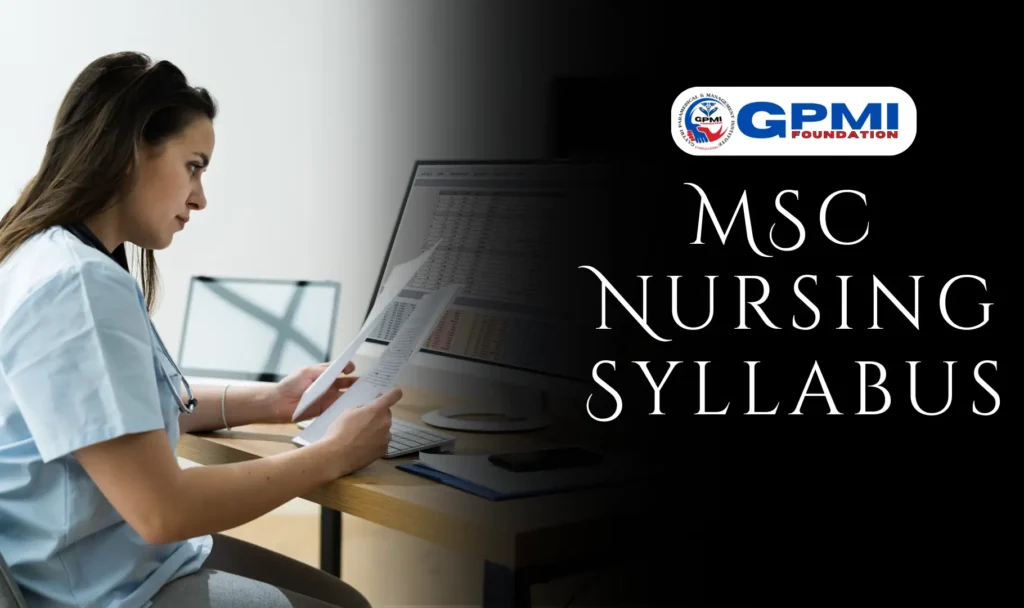 msc nursing syllabus