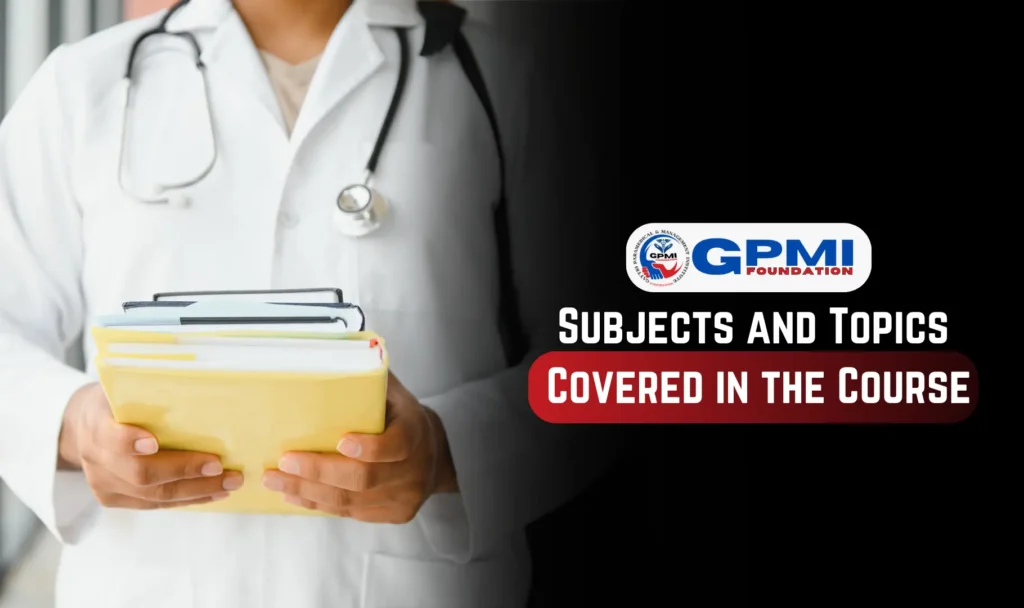 subjects and topics covered in the course