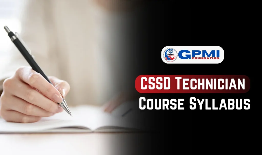 cssd technician course syllabus